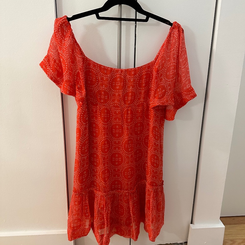 Anthropologie Red Bowtie Dress in PXS